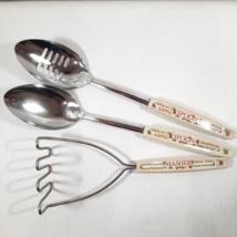 Vintage Ekco Slotted Serving Spoon Masher Cucchiaio Loffel Guillere Cuchara - $17.00