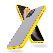 Matte Strong Colored Sides Slim Case for iPhone 11 Pro Max 6.5&quot; YELLOW - £5.40 GBP