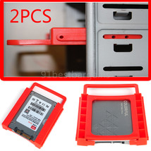 New 2.5&quot; To 3.5&quot; Bay Ssd Hdd Hard Disk Drive Notebook Mounting Brackets ... - $11.39