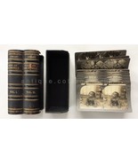  antique STEREOGRAPHIC LIB TOUR WORLD STEREOVIEW 31 PHOTO wwi cotton yel... - £175.95 GBP