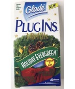 Glade Plugins Electric Gel 3 Refills Holiday Evergreen Plug Ins NOS Dead... - $16.00