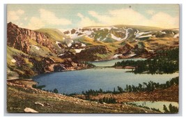 Twin Lakes Lodge Cooke City Highway Montana MT UNP LInen Postcard Z1 - £2.29 GBP