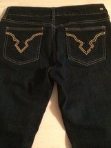 Buffalo Women&#39;s Jeans Felow Dark Flared Studded Stretch Jeans Size 28 X 32 - £22.52 GBP