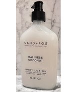 Sand + Fog Balinese Coconut Body Lotion 10.1 Oz New Pump Bottle - $35.00