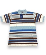 NWT Men&#39;s Koman Jeans Polo Shirt Striped Y2K Baggy Extra Long - $15.00