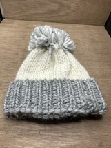 Gelso Bianco Italy Alpaca Wool Pom Pom Chunky Knit Winter Hat - £15.78 GBP