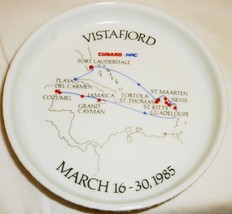 1985 Cunard Sagafjord Vistafjord Cruise Rosenthal Porcelain Coaster Coin Dish - £9.42 GBP