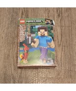 LEGO Minecraft 21148 Minecraft Steve BigFig with Parrot New Damaged Box ... - £35.17 GBP