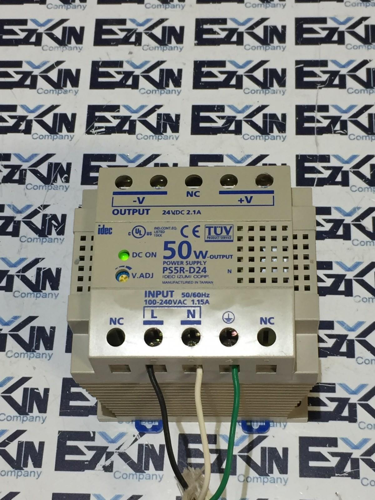 IDEC PS5R-D24 POWER SUPPLY INPUT 50/60Hz 100-240VAC 1.15A  - $95.00