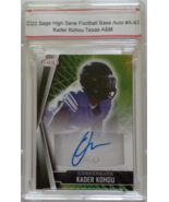 Kader Kohou 2022 Sage High Serie Football Base Auto Card # A-KK Texans A&amp;M - $57.86
