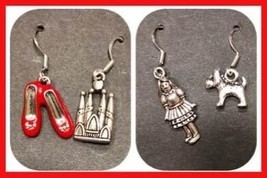 New Cute Whimsical Wizard of Oz Earrings x2 Judy Garland A 100th Birthday Tribut - £6.43 GBP