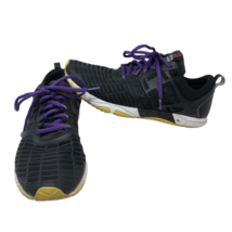 Reebok Mens Crossfit Sprint Tr M42687 Black Shoes Size 9.5 Workout Purple Laces - £39.56 GBP