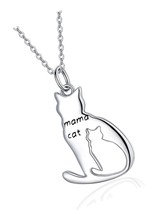 Cat and Dog Necklace for Women S925 Sterling Pet - $59.16