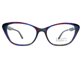 Scott Harris Eyeglasses Frames SH-606 C1 Cobalt Plum Red Blue Tortoise 52-16-135 - $54.44