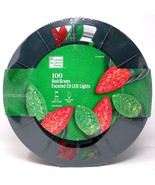 HOME ACCENTS HOLIDAY 1011 028 253 100CT RED/GREEN FACETED C9 LED 65&#39; - NEW - $563.37 MXN