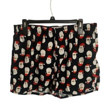 Old Navy Mens Flannel Pajama Boxer Shorts Size Large Santa Print Preowned - £9.67 GBP