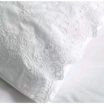 Anne de SoleneHeritage Embroidered Boudoir Sham 12&quot; x 16&quot; 100% Cotton Discontinu - $43.00