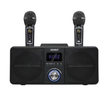 SDRD SD309 30W Portable Surround 3D Karaoke Speaker, 2 Microphones, AUX, TF, FM - £139.65 GBP