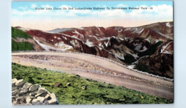 Glacier Lake Curve on Red Lodge Cooke Highway to Yellowstone Montana Postcard - £4.05 GBP