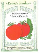 SKMO Tomato Crimson Carmello Heirloom Vegetable Seeds Renee&#39;S Garden  - $9.07