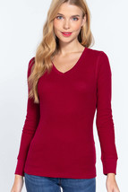 Long Slv V-neck Thermal Top - $11.00