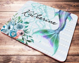 Mermaid Tail Mouse Pad, Personalized Desk Decor, Mermaid Desk Accessories, Perso - £11.05 GBP