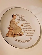 Holly Hobbie MOTHERS DAY Who Else But a Mother? Collectors Plate 8&quot;  1976 - £11.46 GBP