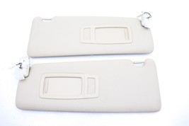 12-18 BMW F30 320I 328I SUN VISORS LEFT DRIVER RIGHT PASSENGER BEIGE PAIR E3226 image 2