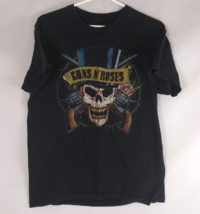 Bravado Guns N Roses Skull Wearing Top Hat 100% Cotton Graphic T-Shirt M... - $9.89