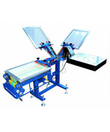 Micro-registration 3Color 1Station Ribbon Screen Printing Press with Rot... - $1,118.25