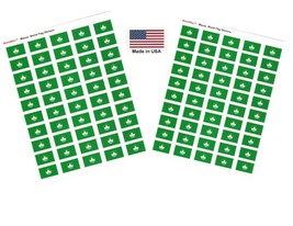 100 Macao Flag Stickers; 1.5&quot; x 1&quot; Self Adhesive Flag Scrapbook Stickers - $10.95