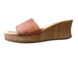 Mudd Lenore 2.5&quot; Wedge Platform Mules-open toe-BROWN-7.5 M 38 EU-EUC-x c... - $21.00