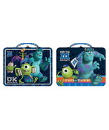 Walt Disney Monsters University Large Carry All Tin Tote Lunchboxes Set ... - £15.14 GBP