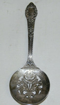 Vintage Community Plate Slotted Silver Spoon 4.5 Inch Floral Small Relish? - £13.36 GBP