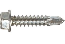 Hillman 41648 Zinc Hex Washer Head Self-Drilling Screw #10 x 1-1/2 in., ... - £21.03 GBP