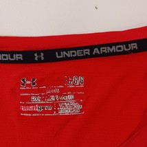Under Armour Men’s Red T-Shirt Size Large Heat Gear Loose Fit Short Sleeve image 3