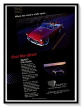 ZAPCO Car Audio 1956 Ford Thunderbird Ad Vintage 1989 Magazine Advertise... - $9.70
