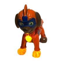 Paw Patrol Mighty Pups Light Up Zuma Figure Orange Tested Works  - £7.39 GBP