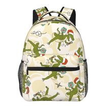 Dinosaur school backpack back pack  bookbags dino schoolbag for boys  kids  - £21.38 GBP