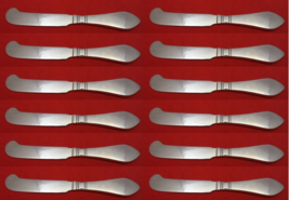 Continental by Georg Jensen Sterling Silver Butter Spreader HHAS Set 12pc 5 7/8" - €1.835,31 EUR