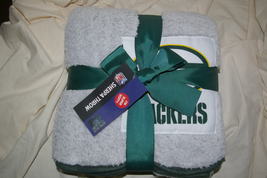 Northwest NFL Green Bay Packers Two-Tone Sherpa Throw Blanket 50” x 60” NWT - £23.45 GBP