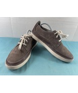 Clarks Sneakers Men 9M Gosler Edge Shoes Gray Brown Suede Lace Up Athletic - €23,49 EUR