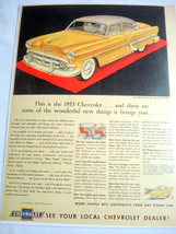 1953 Chevrolet Color Ad More People Buy Chevrolets Than Any Other Car - £7.10 GBP