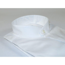 Mens CEREMONIA Pastor Shirt 100% Cotton Turkey Banded Collar #stn 13 hyk White image 6