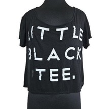 Little Black Tee Crop Top Size Small - £19.36 GBP