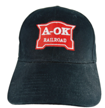 Otto A-OK Railroad Baseball Hat Cap Arkansas Oklahoma Adjustable Embroidered - £31.92 GBP