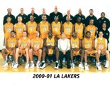 2000-01 LOS ANGELES LAKERS 8X10 TEAM PHOTO BASKETBALL PICTURE NBA LA - $4.94