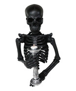 De Mortuis Hallow Impaled Grinning Bone Skeleton Wall Candleholder Sculp... - $285.95 CAD