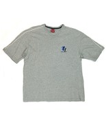 Tommy Hilfiger Denim Mens L Solid-Gray V-Neck T-Shirt, Vintage Logo Whit... - £7.86 GBP