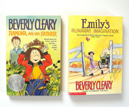 5 Beverly Cleary Children&#39;s Books Ramona, Emily&#39;s Imagination, Ralph S. Mouse - £13.19 GBP